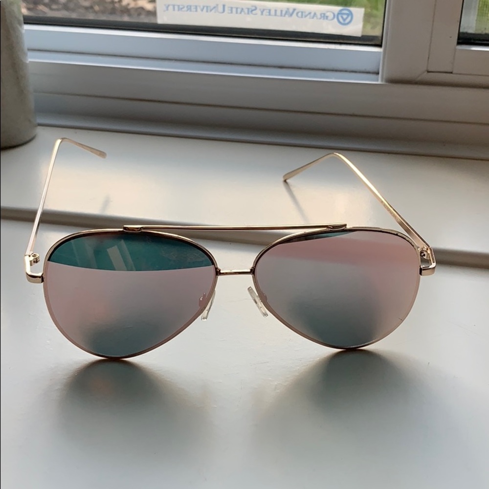 Rose gold sunglasses